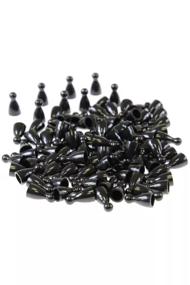 Pionki do gry z gwk - czarne Plastic Polska