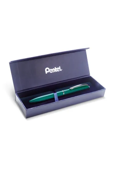 Pentel Eleganckie pi�ro kulkowe EnerGel BL2007-S zielone w etui 0.7mm