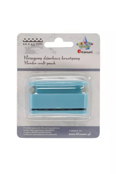Titanum Dziurkacz z motywem Falbanka serca 10x43mm