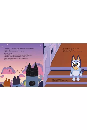 Bluey. Dobranoc, owocowy nietoperzu. Moja czytanka