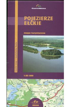 Pojezierze E�ckie, E�k Powiat Mapa turystyczna