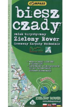 Zielony rower Bieszczady mapa + informator