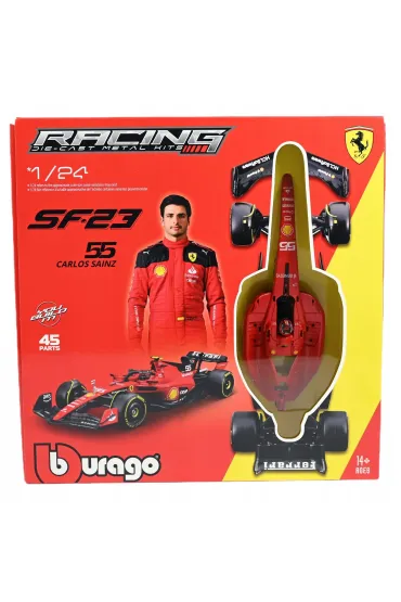 Ferrari Formula Model Kit With Helmet & Stand Bburago