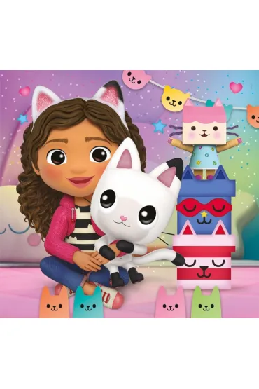 Puzzle 3x48 el. SuperColor. Koci Domek Gabi Clementoni
