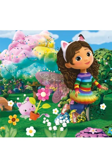 Puzzle 3x48 el. SuperColor. Koci Domek Gabi Clementoni