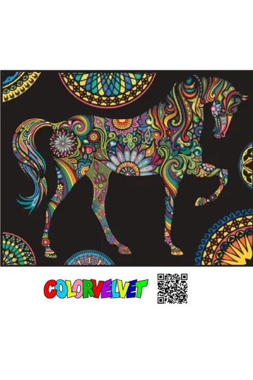 Kolorowanka Welwetowa 47x35 cm Ko� Mandale