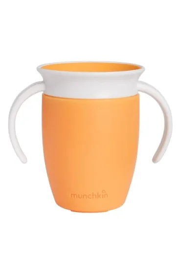 Kubek treningowy z uchwytami Munchkin Miracle 360&deg; 207ml pomara�czowy