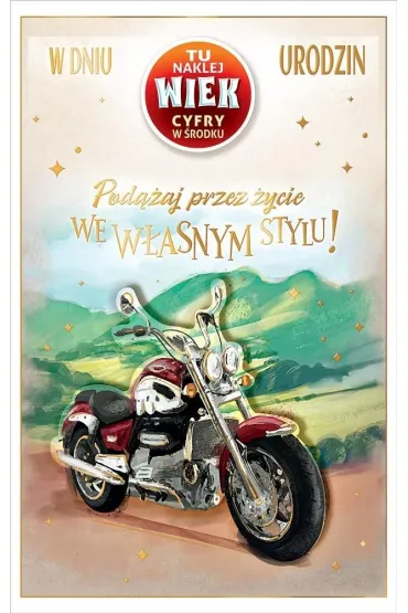 AbCard Kartka okoliczno�ciowa Urodziny (wymienne cyfry)
