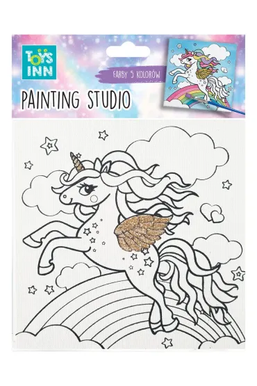 Zestaw do malowania Canvas Unicorn Rainbow Stnux
