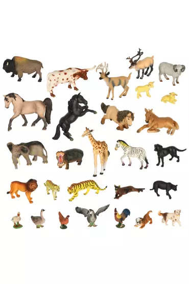 Figurki zwierz�ta zoo zestaw do zabawy