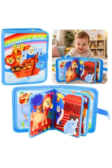 Ksi��eczka edukacyjna sensoryczna Arka Noego LeanToys