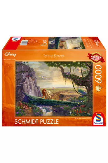 Puzzle 6000 el. THOMAS KINKADE Kr�l Lew (Disney) Schmidt - Thomas  Kinkade