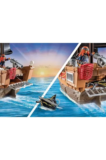Playmobil Pirates Du�y statek piracki 71530