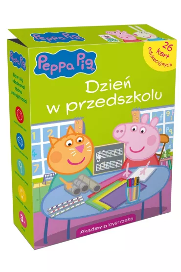 �winka Peppa. W przedszkolu. Karty edukacyjne w pude�ku - Monika Kiersnowska