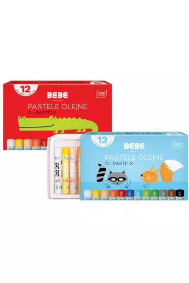 Interdruk Pastele olejne BB KIDS 12 szt.