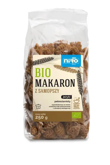 Niro Makaron z samopszy je�yki pe�noziarnisty 250 g Bio