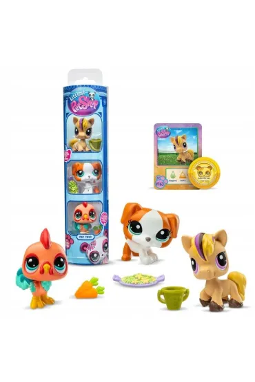 Littlest Pet Shop Tuba Zestaw 3 figurek zwierz�tek +akcesoria seria 3