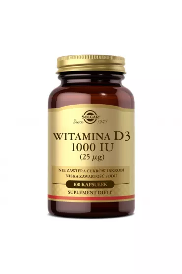 Witamina D3 1000 IU (25 mcg) w Kapsułkach - Wsparcie dla Kości i Odporności