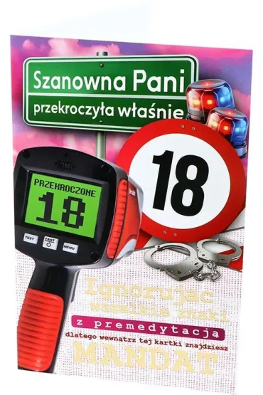 Yeku Karnet Urodziny 18