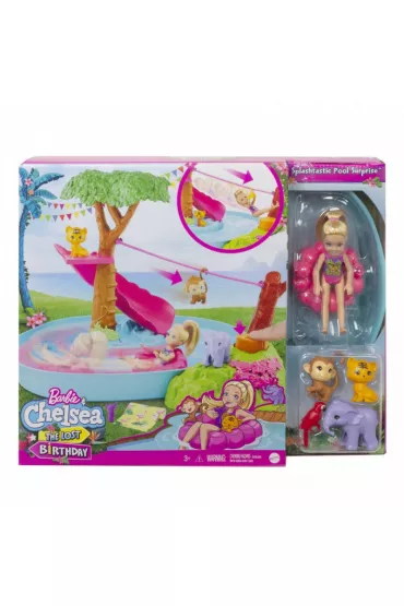 Lalka Barbie. Chelsea Wakacyjna przygoda w basenie Mattel
