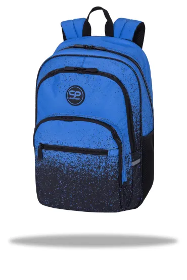 Plecak 44x31x18 cm 1 zamek 5 kieszeni Alfa Blue Dot CoolPack PATIO F155978