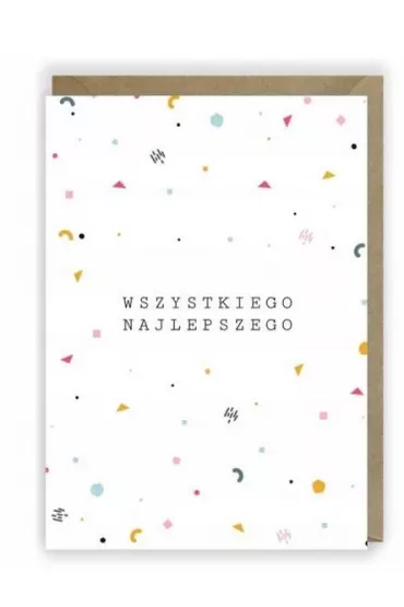 Cardie Kartka urodzinowa, eko koperta K018
