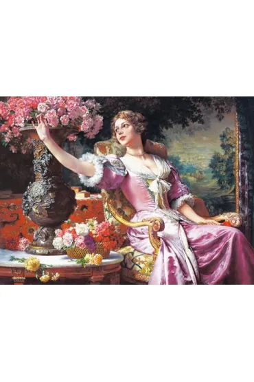 Puzzle 3000 el. Dama w r�owej sukni Castorland
