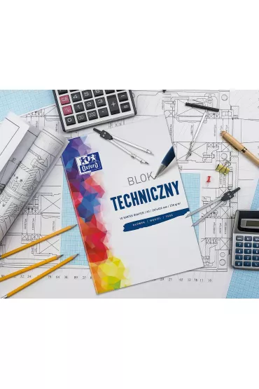 Oxford Blok techniczny A3 bia�y 10 kartek