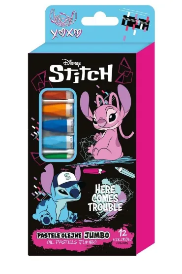 Beniamin Pastele olejne Jumbo Stitch Black 12 kolor�w