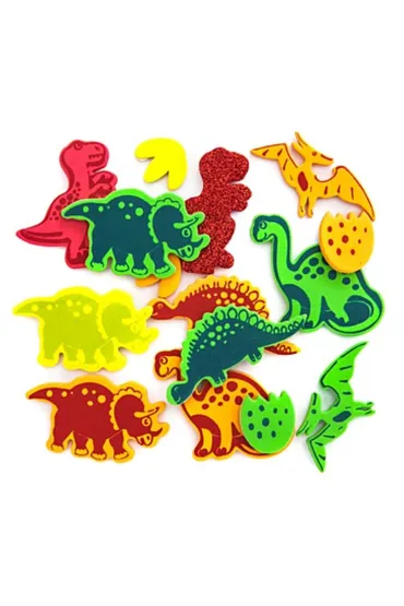 Dalprint Naklejki z pianki Dinozaury 20 szt.