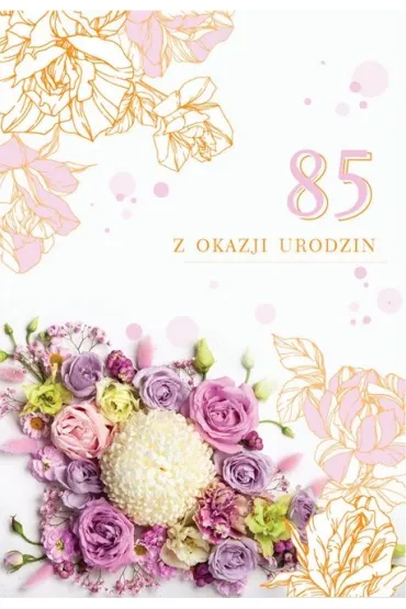 Trend Kartka okoliczno�ciowa Urodziny 85