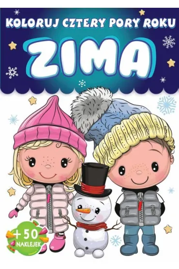 Zima. Koloruj. Cztery pory roku