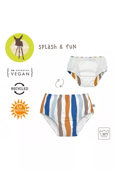 Lassig Majteczki pieluszka do pywania Splash & Fun Fale blue/nature, rozm. 92