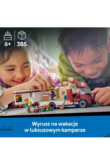 LEGO City Wakacyjny kamper pe�en przyg�d 60454