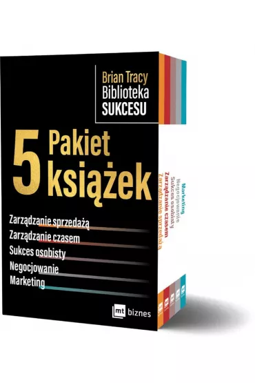 Pakiet Biblioteka sukcesu: Zarzdzanie sprzeda, Zarzdzanie czasem, Sukces osobisty, Negocjowanie, Marketing - Brian Tracy