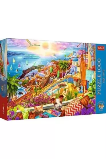 Puzzle 1000 Z wizyt na Santorini TREFL