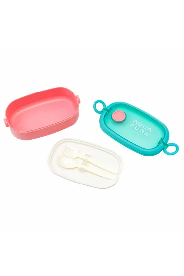 Pude�ko �niadaniowe Aqua Pure  sztu�ce r�owo/mi�towe ASTRA 511025057