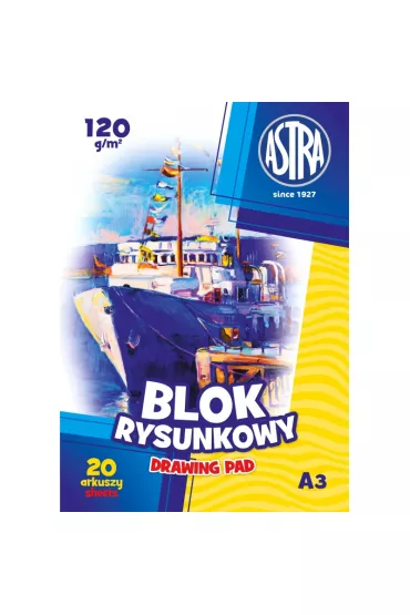 Astra Blok rysunkowy A3 bia�y 120g 10 kartek
