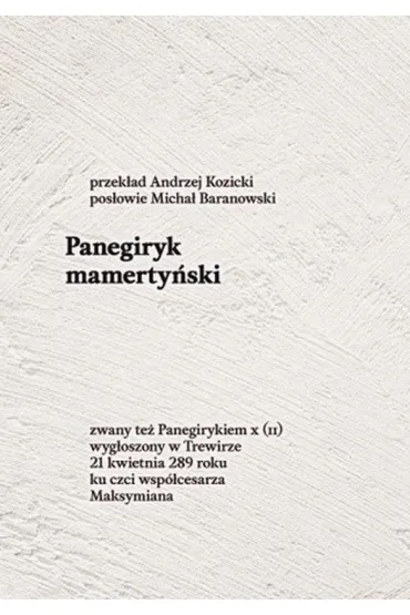 Panegiryk mamerty�ski - Mamertyn Senior