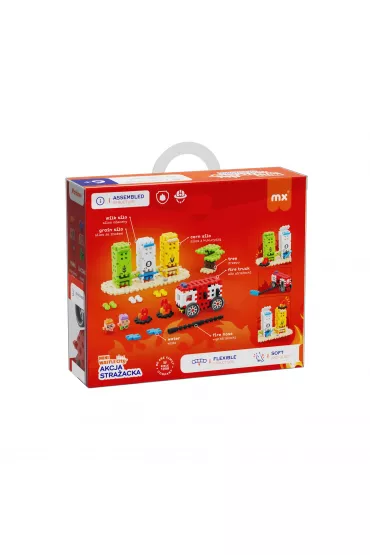 Mini Waffle City Klocki konstrukcyjne Mini Waffle 148el Akcja Stra�acka MARIOINEX 553121