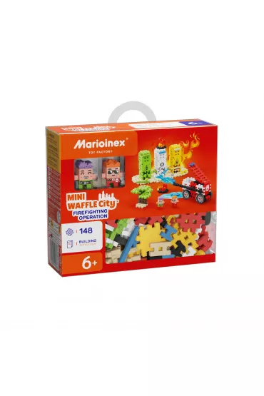 Mini Waffle City Klocki konstrukcyjne Mini Waffle 148el Akcja Stra�acka MARIOINEX 553121