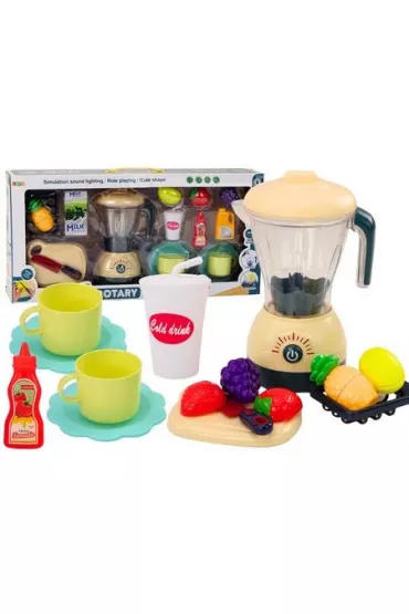 Zestaw elektryczny blender owoce �wiat�a d�wi�ki LeanToys