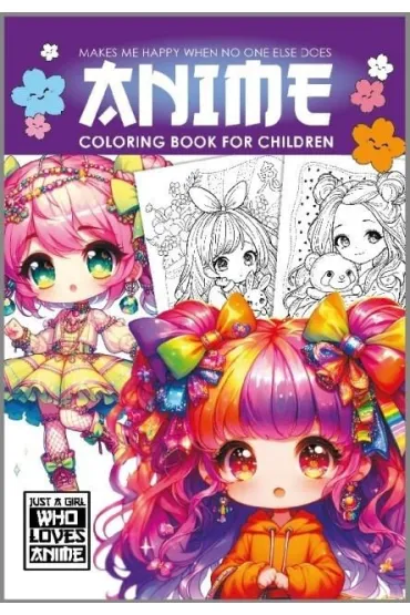 Fresh Kolorowanka A4 Anime Dla Dzieci purpurowa