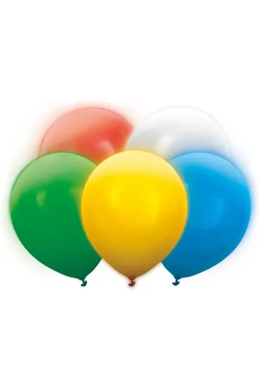 PartyDeco Balony LED 30cm 5 szt