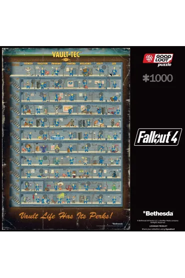 Puzzle 1000 el. Fallout 4 Perk Poster Good Loot