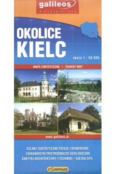 Okolice Kielc Mapa turystyczna 1: 50 000