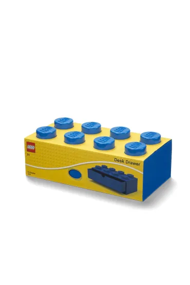 Szufladka na biurko klocek LEGO Brick 8 Niebieska
