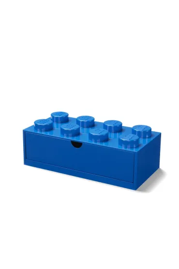 Szufladka na biurko klocek LEGO Brick 8 Niebieska