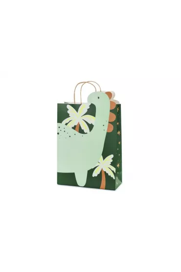 PartyDeco Torebka prezentowa Dinozaur 10x24x37cm