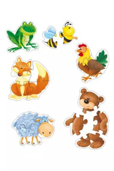 Puzzle 6w1 Zwierz�tka Kukuryku